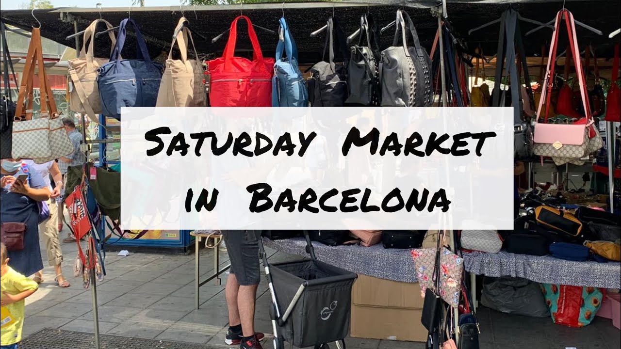 Saturday market in Barcelona 🇪🇸 Where you can buy cheap items #fondo #barcelona #spain