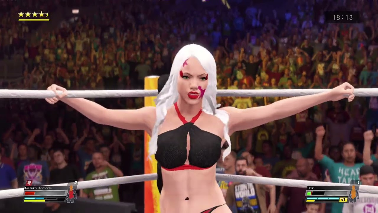 WWE 2k22 Nezuko VS Daki Stinkface Ironwoman 2 (Nezuko Gets Stinkface More)