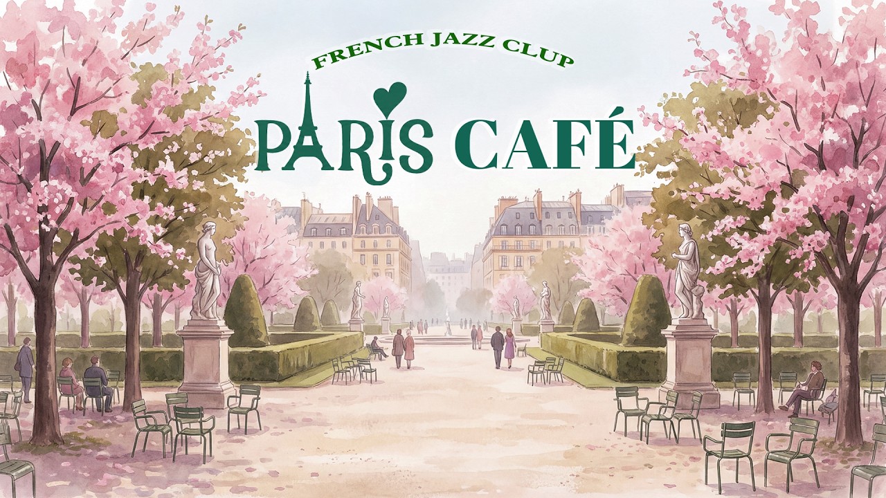 Spring Movie Jazz Evening in France 🌸 Warm Romantic Jazz for Couples & Cozy Love