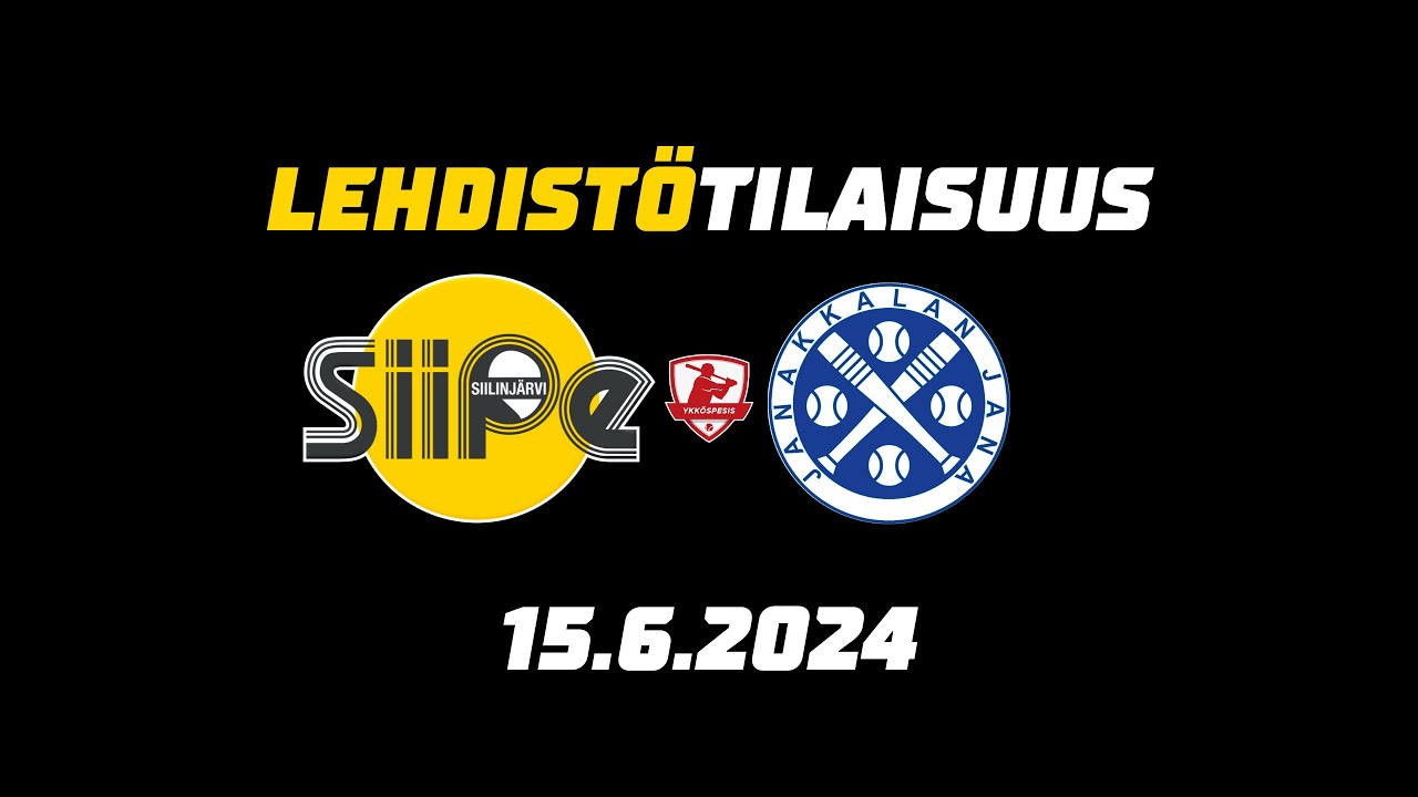 Lehdistötilaisuus: Siilinjärven Pesis - Janakkalan Jana 15.6.2024 | Naisten Ykköspesis