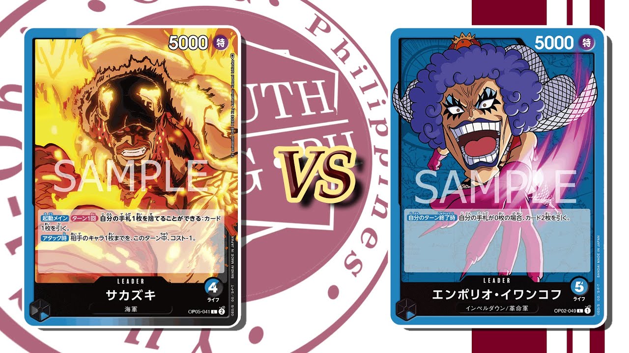 One Piece Card Game MADCAP Blue Black Sakazuki vs. Blue Ivankov [OP05]