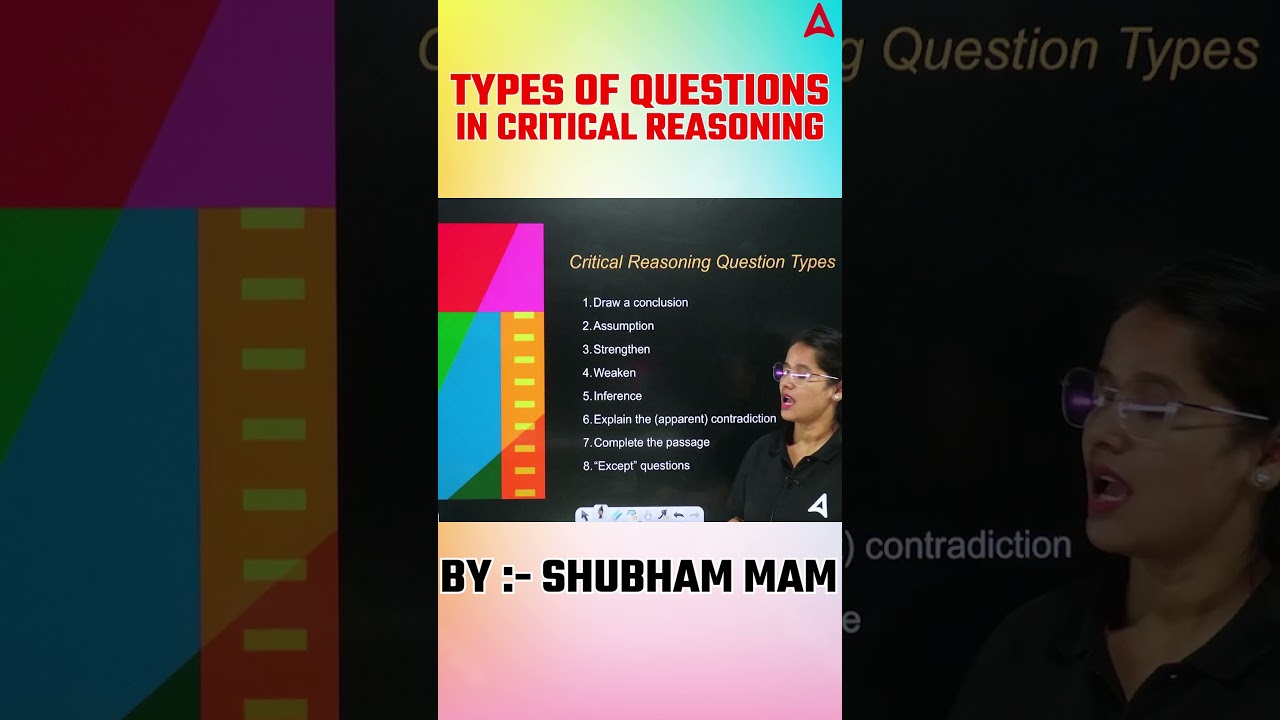 Types of questions in critical reasoning. 