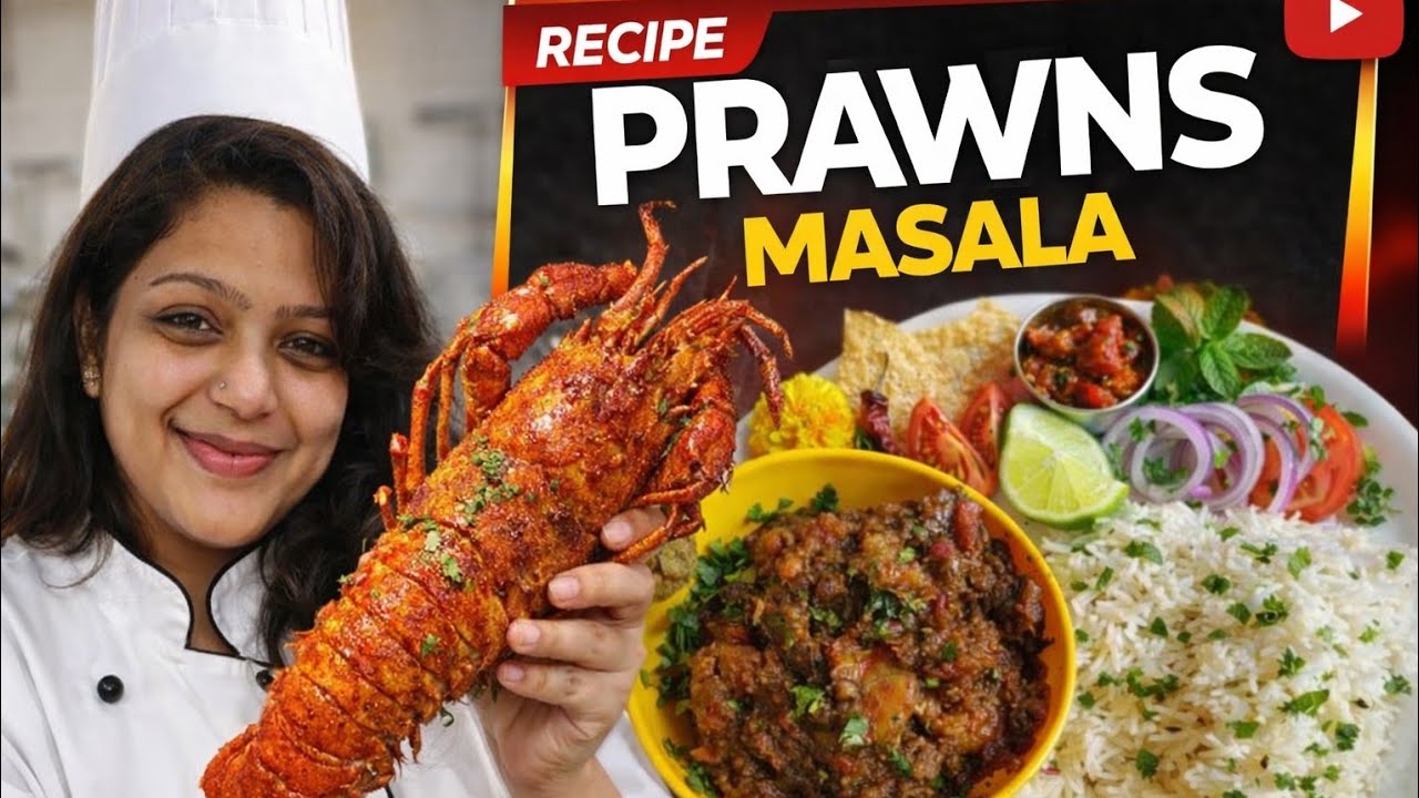 Hotel Style Prawns Masala Recipe | Spicy & Juicy Prawn Curry 🍤🔥