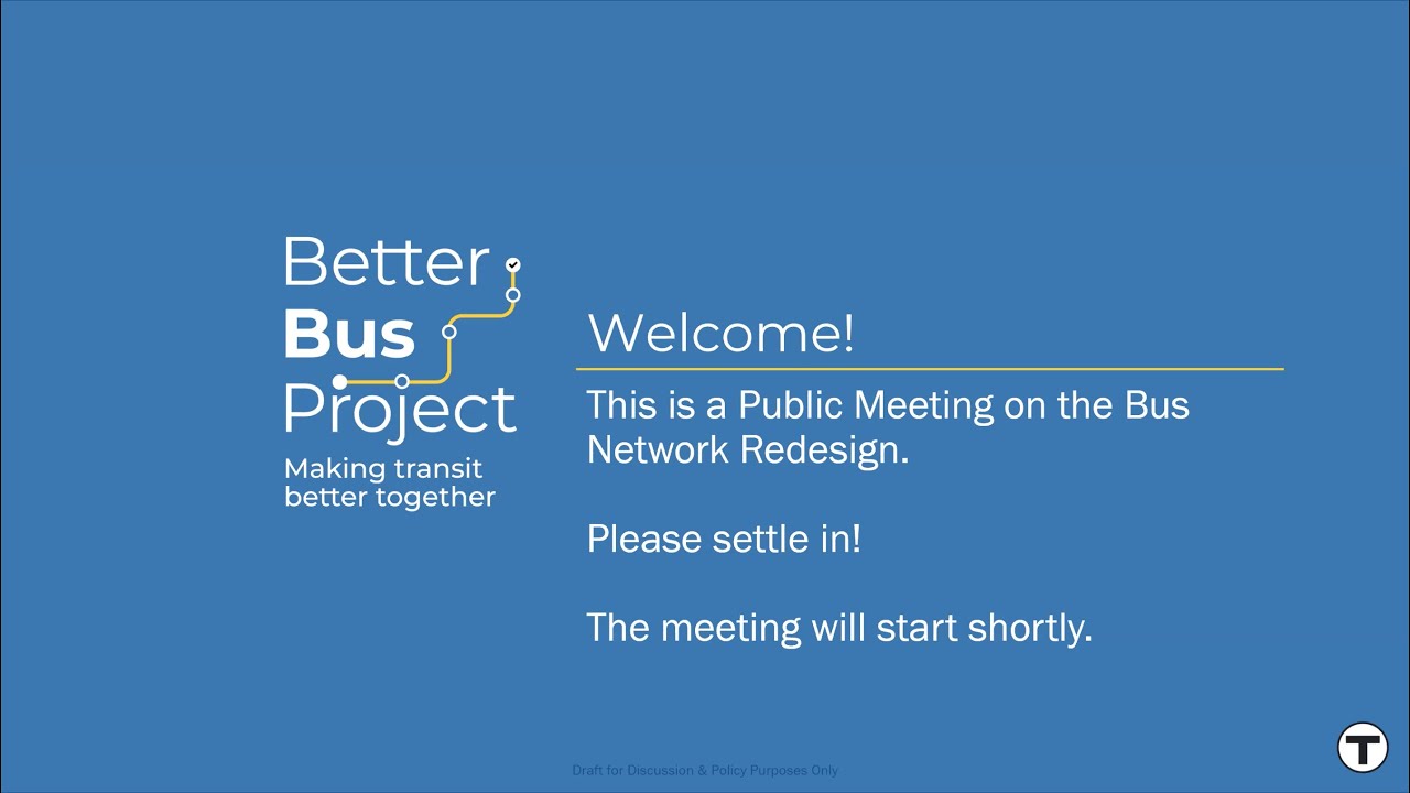 Bus Network Redesign Fare & Service Equity Analyses - Virtual Public Meeting | December 8, 2022