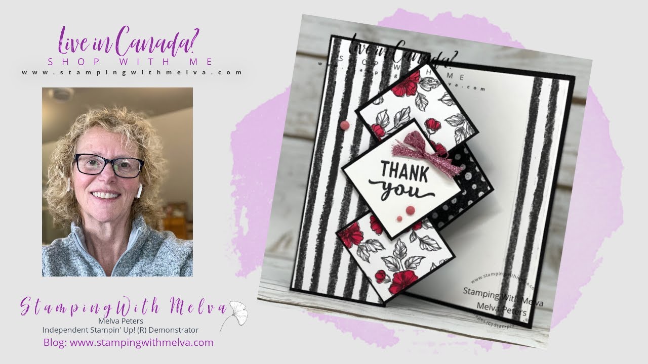 Diamond Pop Up Card - Fancy Fold - featuring Stampin' Up! Perfectly Penciled Designer Series Paper