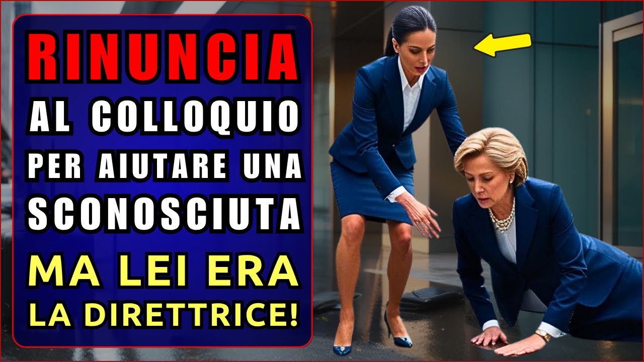 RINUNCIA al colloquio per AIUTARE una sconosciuta - Lei era la DIRETTRICE!
