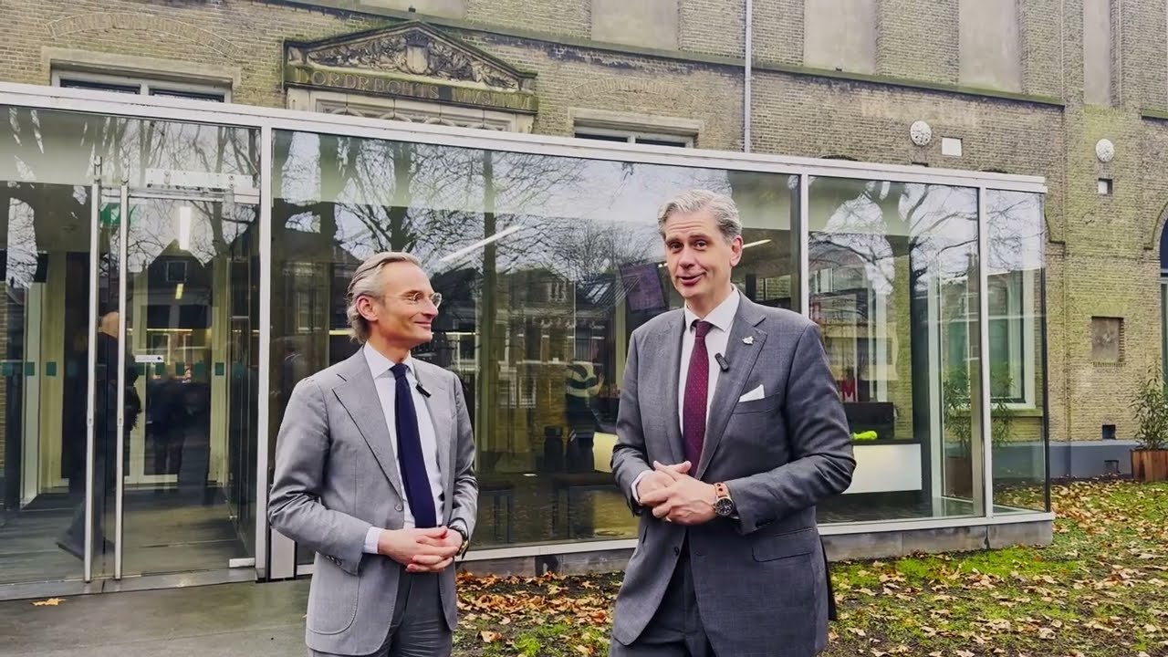 CdK in gesprek met burgemeester Nanning Mol van Dordrecht| Provincie Zuid-Holland