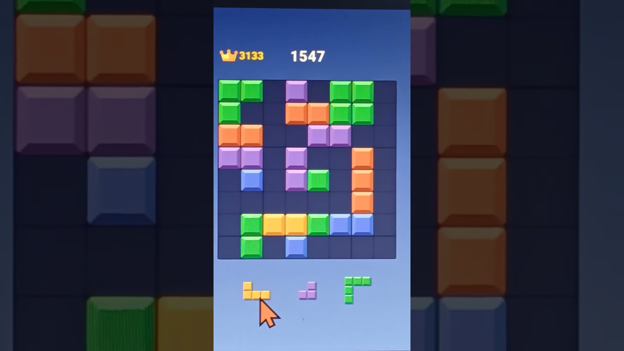 Puzzle block game score:  #fyp #games #blockblast #puzzle #puzzletime #videogames #tetris
