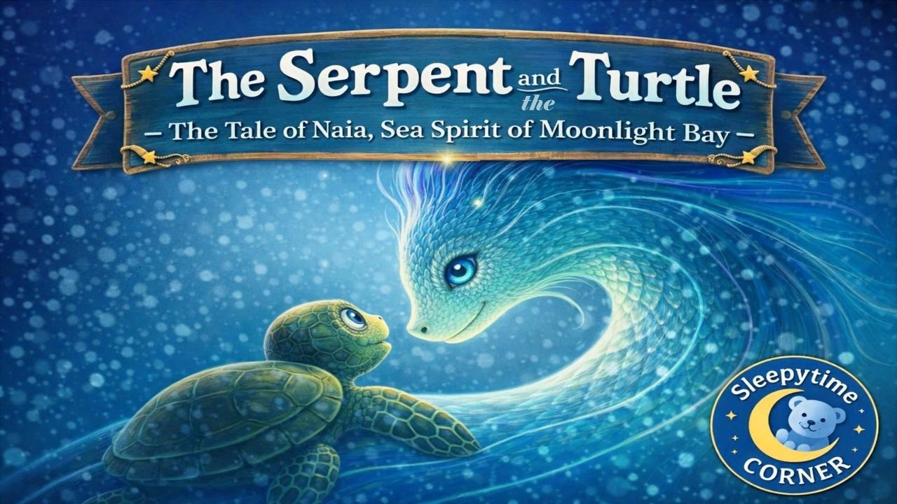 The Serpent and the Turtle 🌙 A Magical Bedtime Story for Kids | Sea Spirit of Moonlight Bay