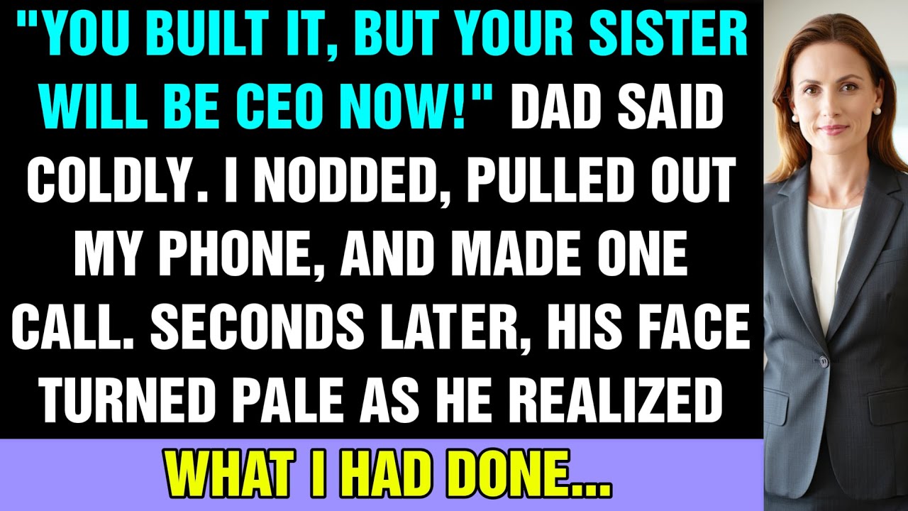 I Built Our Family Business To $100M, Then Dad Said 'Your Sister Will Be CEO Now' So I Made