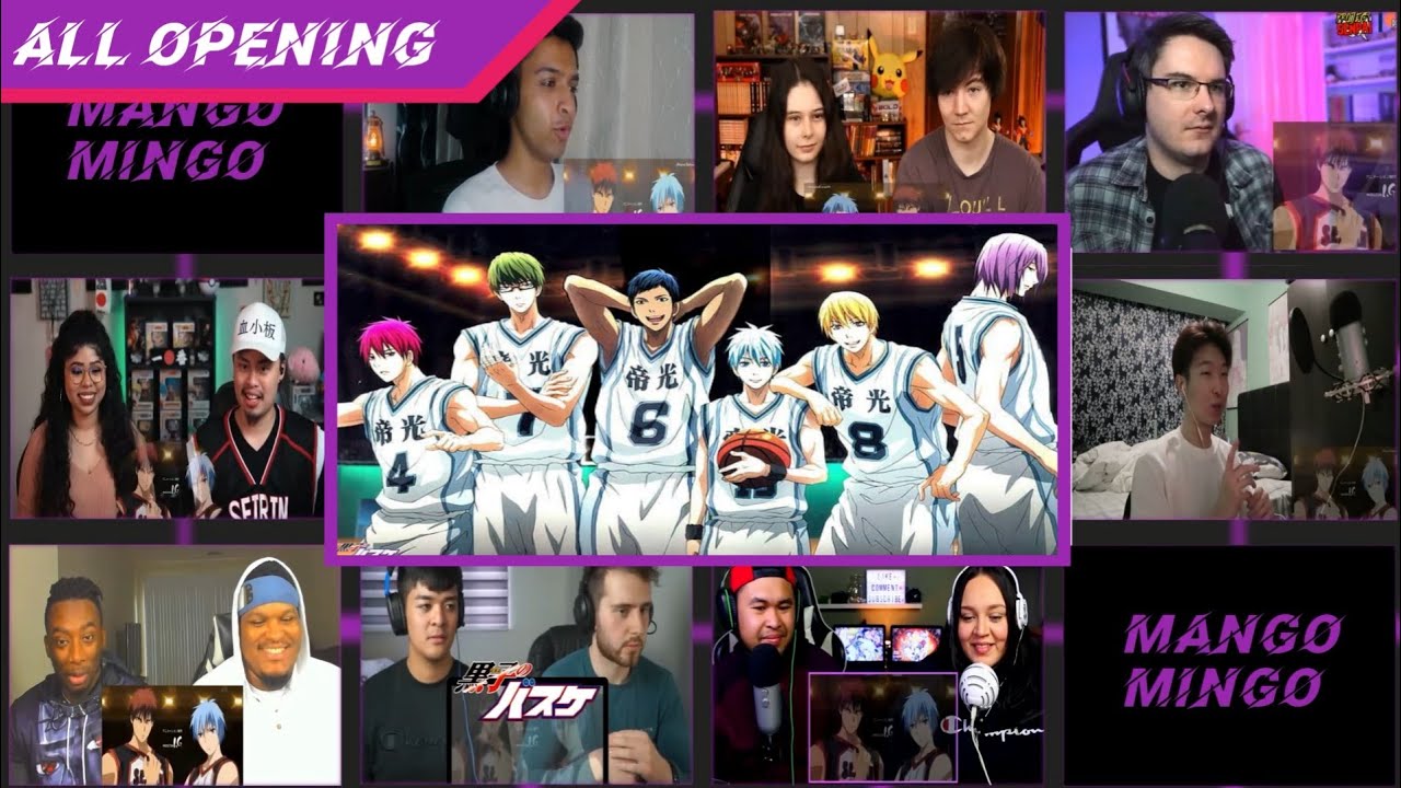 Kuroko no Basket OPENING 1-7 || REACTION MASHUP