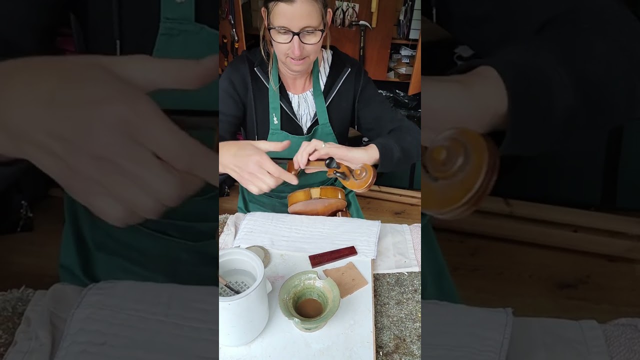 Gluing the neck into the body