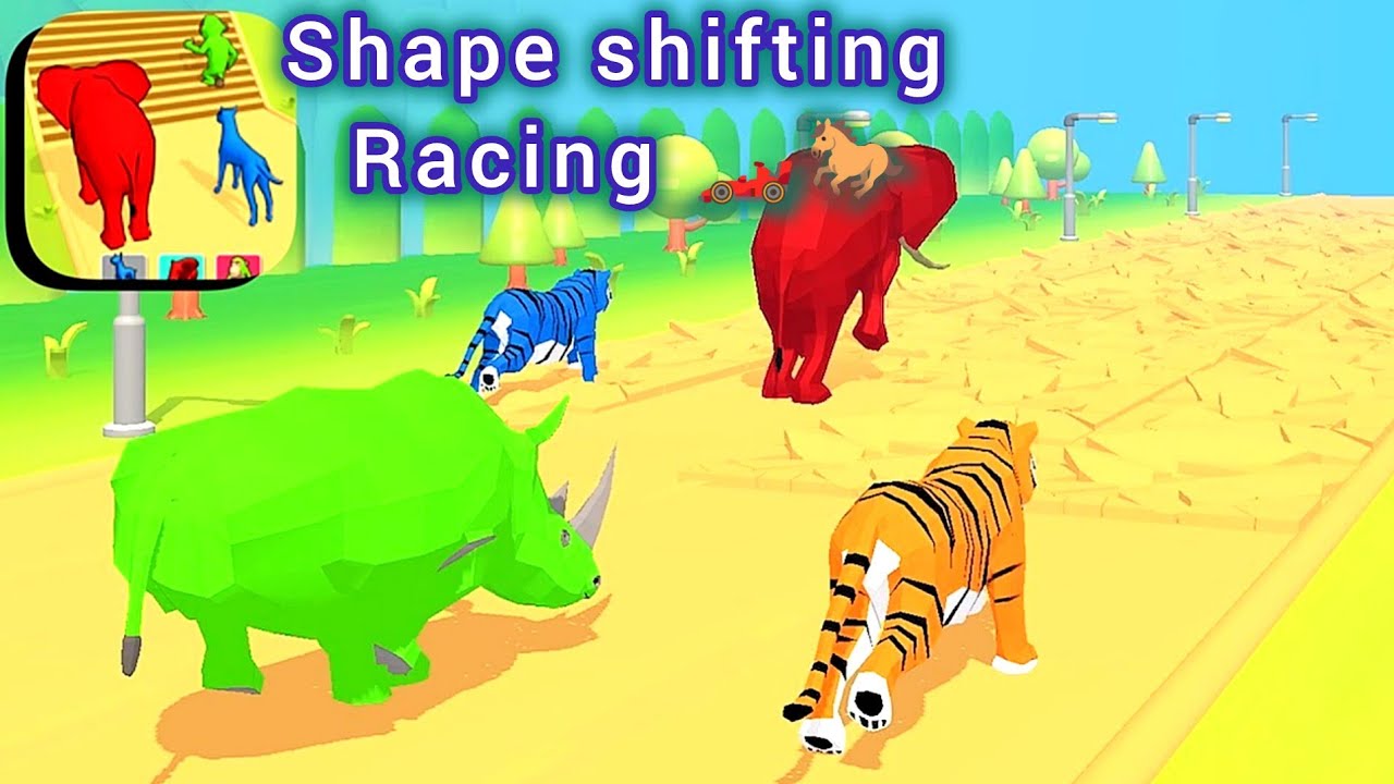 shape shifting racing 3d game 💪.
