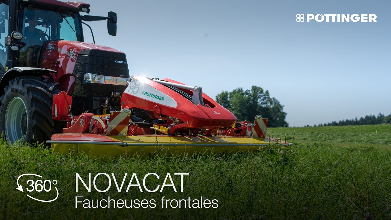PÖTTINGER – NOVACAT ALPHA MOTION – Présentation faucheuses frontales par Markus Gahleitner [FR]