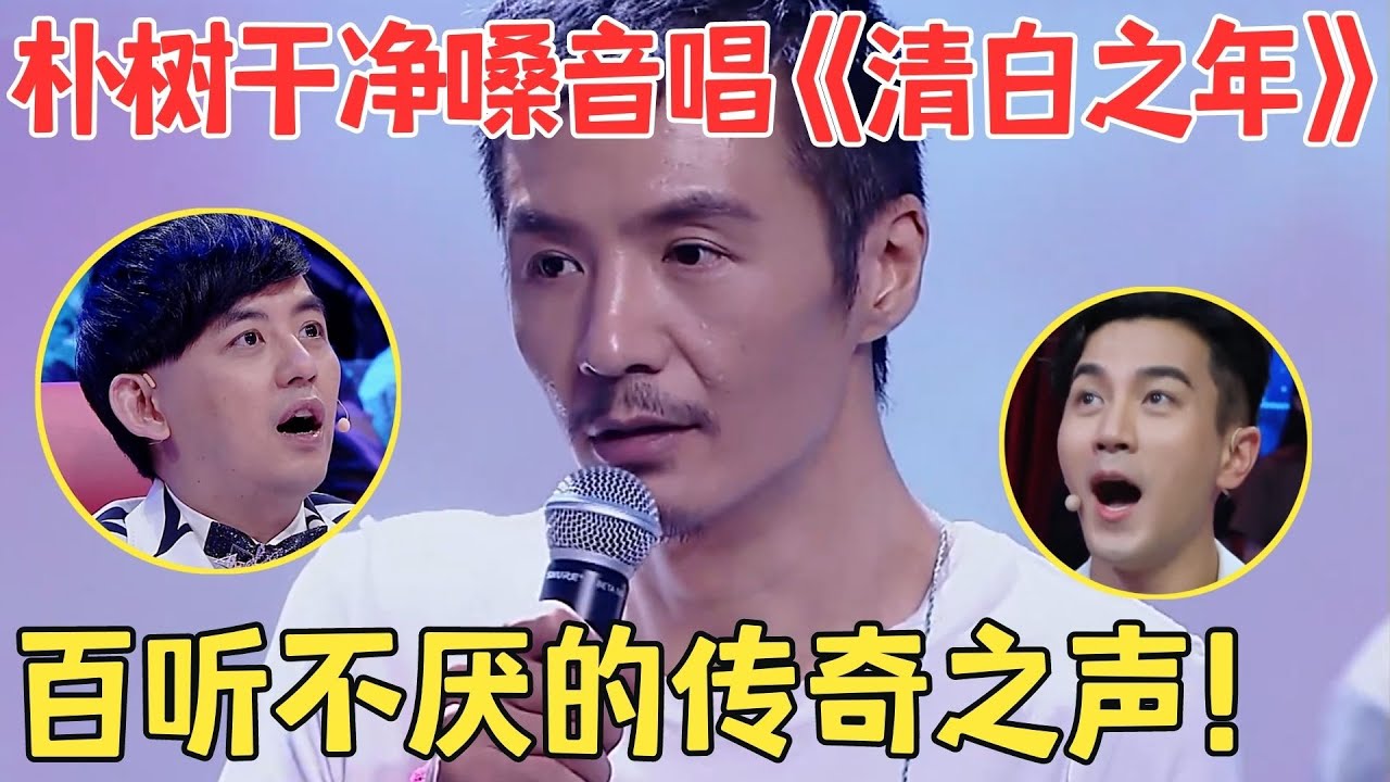 无可替代的传奇嗓音！朴树清澈歌声直击人心,一曲《清白之年》让全场红了眼框,听完不胜唏嘘！【跨界之声·纯享版】