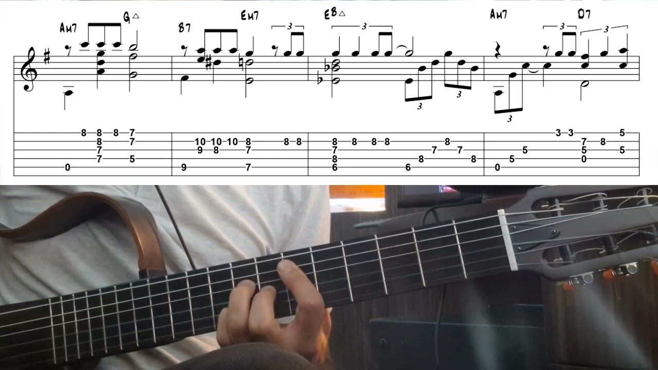 What a wonderful world - Guitar Solo (Sheet Music & TAB)