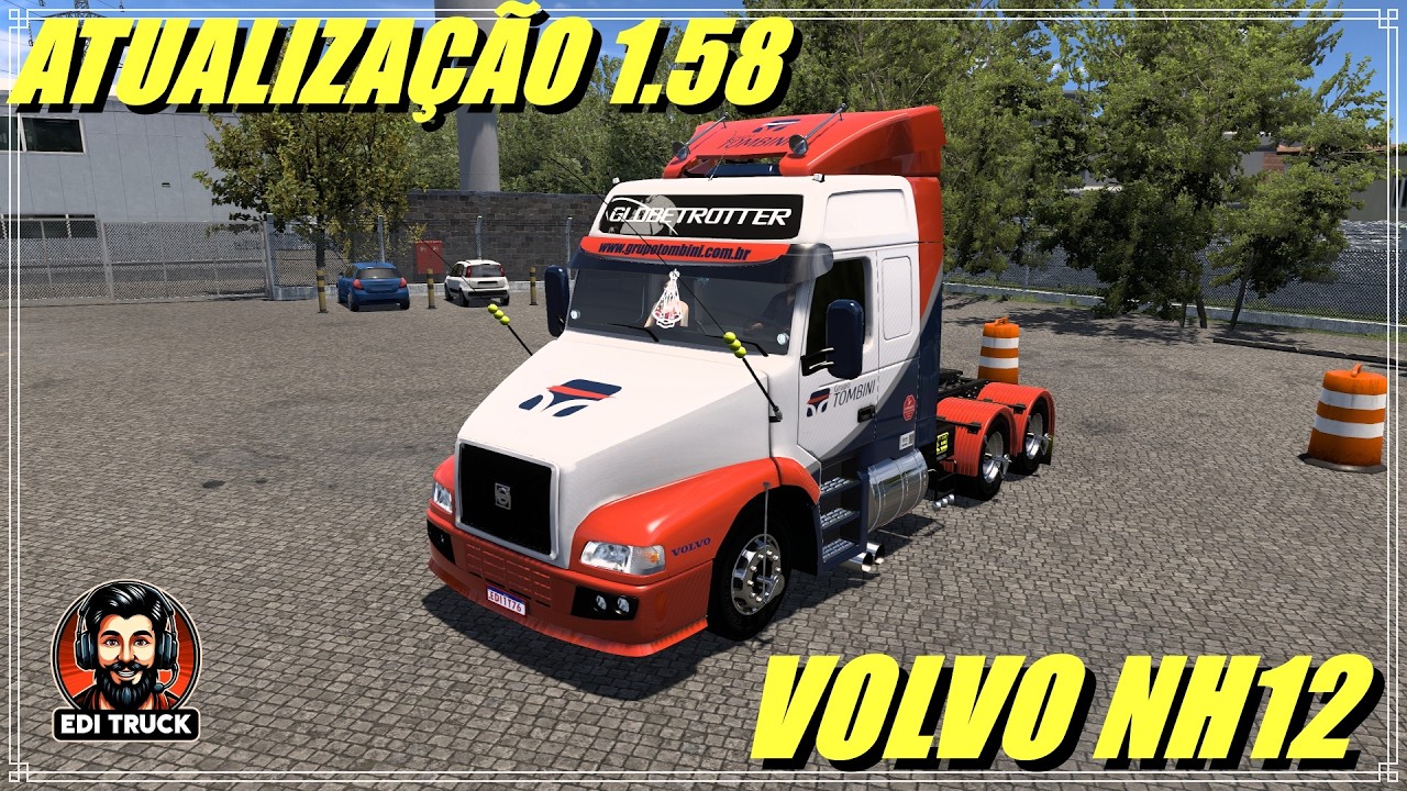 ATUALIZAÇÃO VOLVO NH12 PRA VERSÃO 1.8 ETS2 #game #modfree #gratis #free