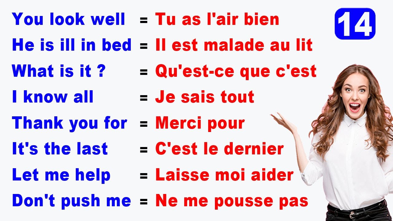 100 Phrases Courtes les plus Utilisées en Anglais || 100 Most Used Short Phrases in English