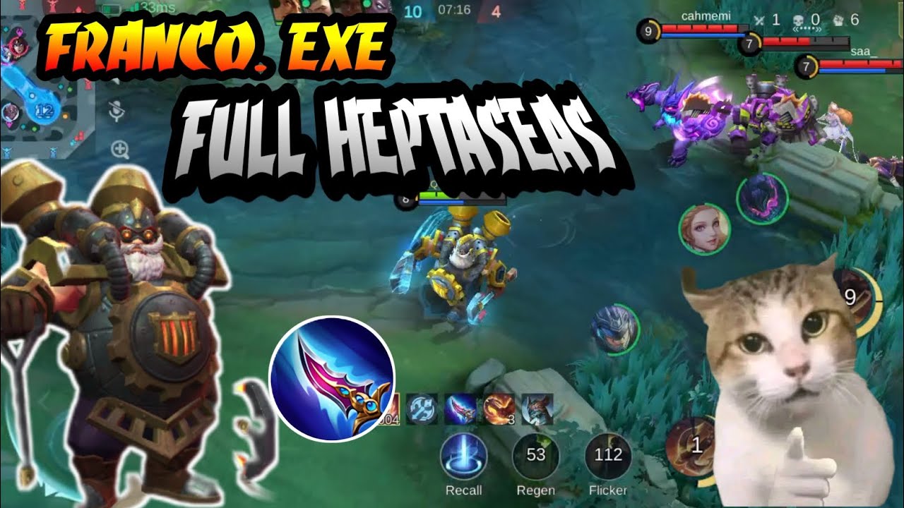 FRANCO. EXE || FULL HEPTASEAS BIKIN MUSUH NGAMUK🤣🤣🤣 #mlbb #mobilelegends #francoexe