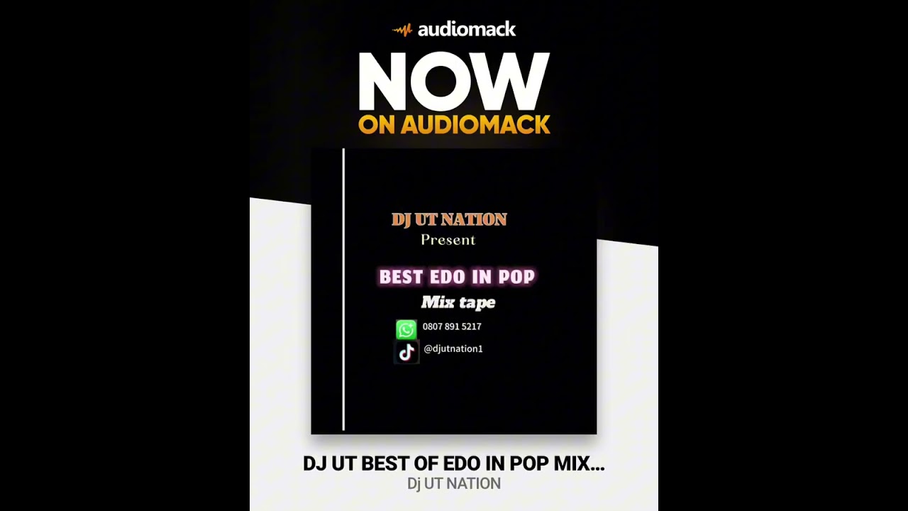 DJ UT NATION BEST EDO IN POP MIX Tape mp3 copyright in this mixtape 📼 