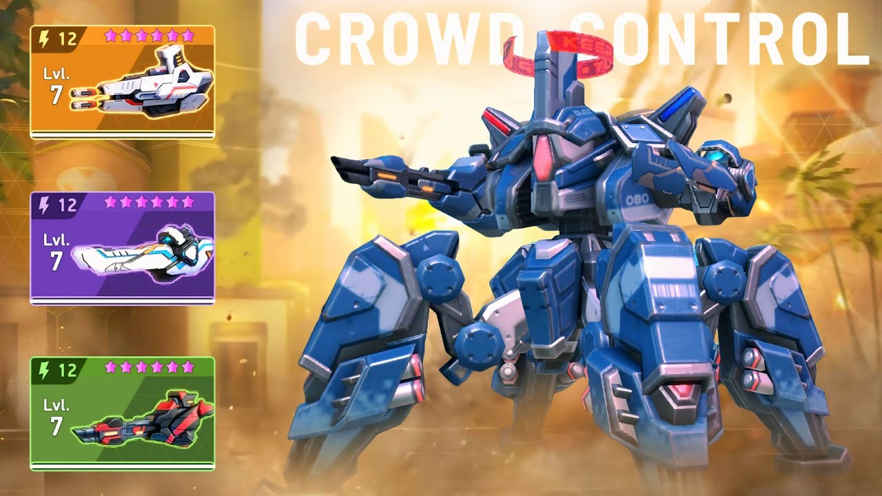 CROWD CONTROL - Blockhorn & Arc Torrent 12, Longarm 12, Carbine 12 - Mech Arena