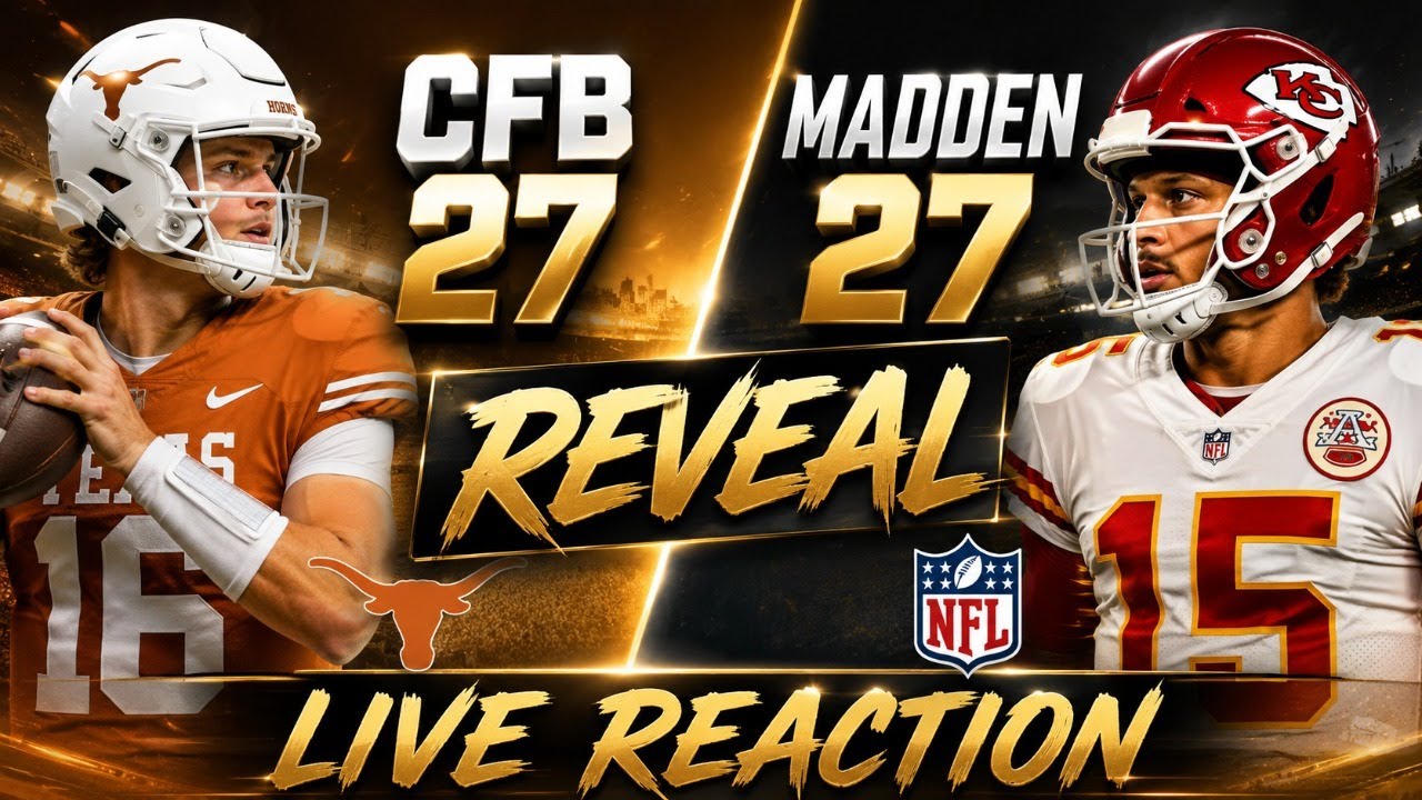 🔴CFB 27 & Madden 27 Reveal Live reaction!!