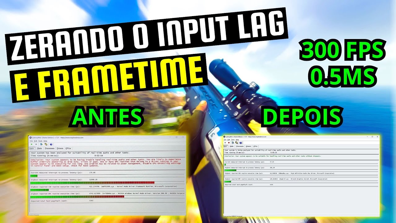COMO ZERAR O INPUTLAG E FRAMETIME EM JOGOS