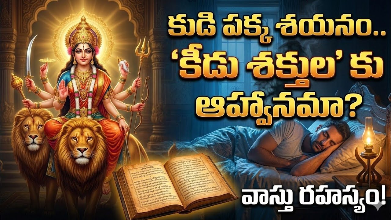 రాత్రి పడుకునే ముందు కుడివైపు పడుకుంటే దెయ్యాలు కనిపిస్తాయా? అసలు నిజం ఏమిటి? #telugudevotional 