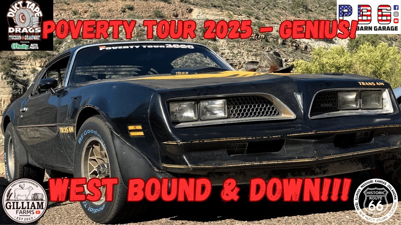 West Bound & Down! Wrenching On & Driving a 77 4 Speed Trans Am nearly 3K miles! Poverty Tour!