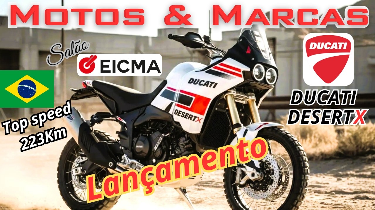Lançada no Salão EICMA 2025 a DUCATI DESERT X, top speed de 223 Km. Vocês comprariam?👍
