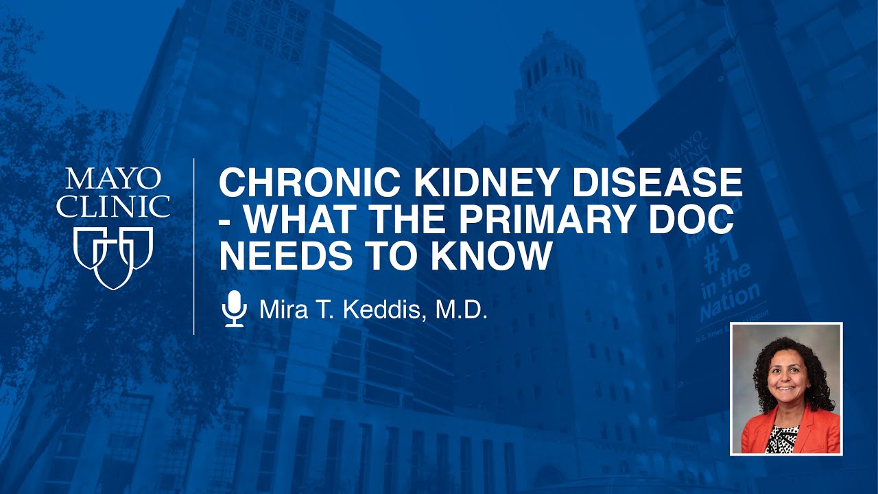 Chronic Kidney Disease: What the Primary Doc Needs to Know by Mira T. Keddis, MD | Full Lecture