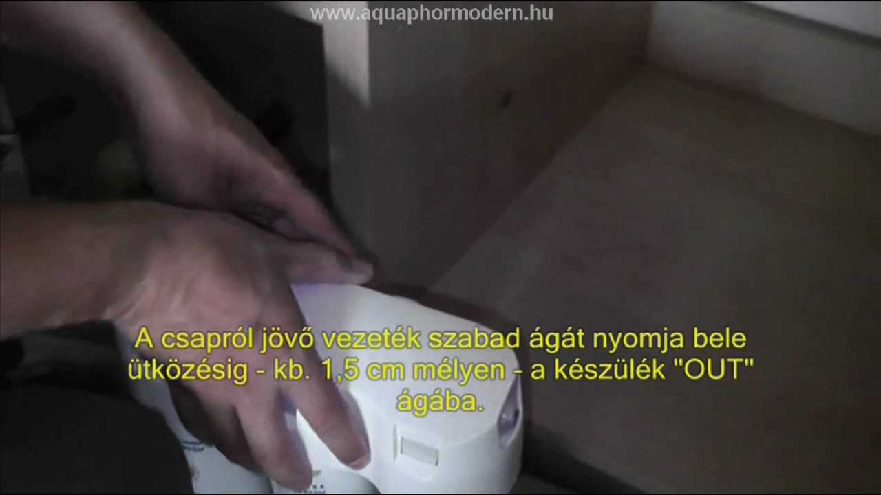 Aquaphor Crystal víztisztító beszerelése