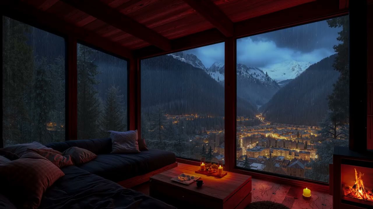 A Cozy Log Cabin With A Fireplace And Rain-Soaked Walls - Come And Relax! 💤