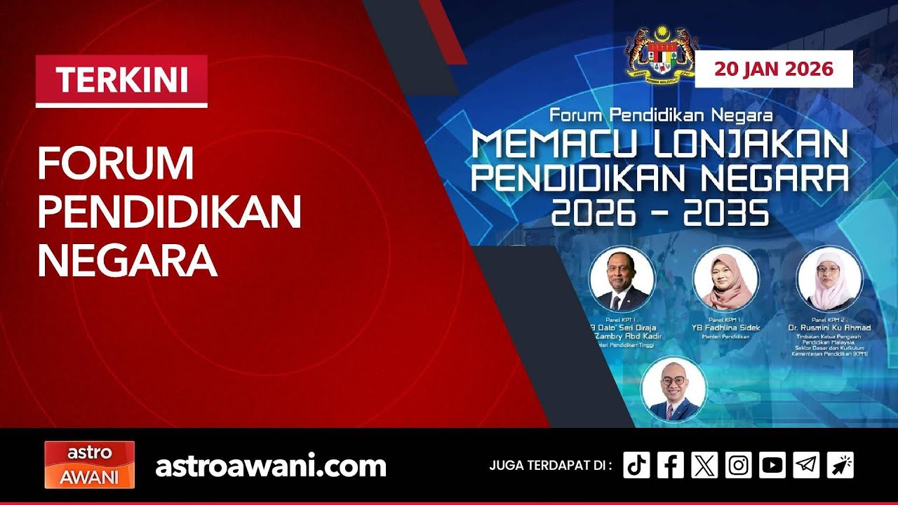 [LANGSUNG] Forum Pendidikan Negara | 20 Jan 2026
