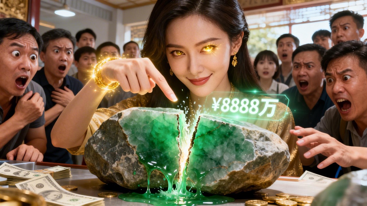 【新劇完結】🔥賭石現場我竟開出價值百萬珍稀玉石？我靠佛眼異能成為世界首富