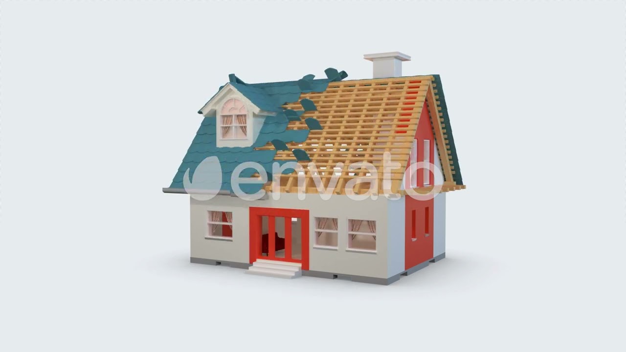 House Building Animation -  High Quality  Motion Graphic Videos and Elements