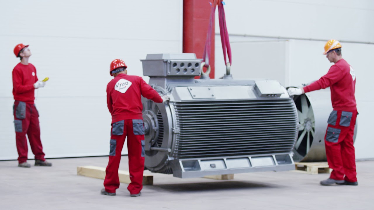 Big power electric motors manufacture plant VYBO Electric