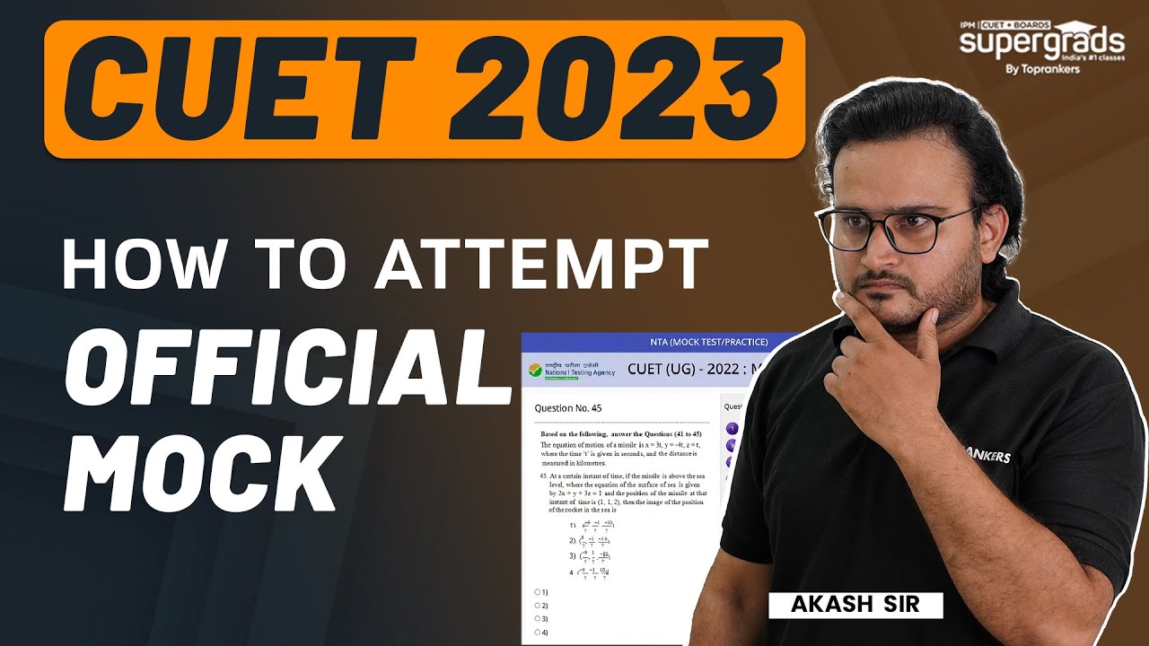 CUET 2023 NTA Official Mock | How to Check the Official Mock by NTA & Attempt | Complete Detail