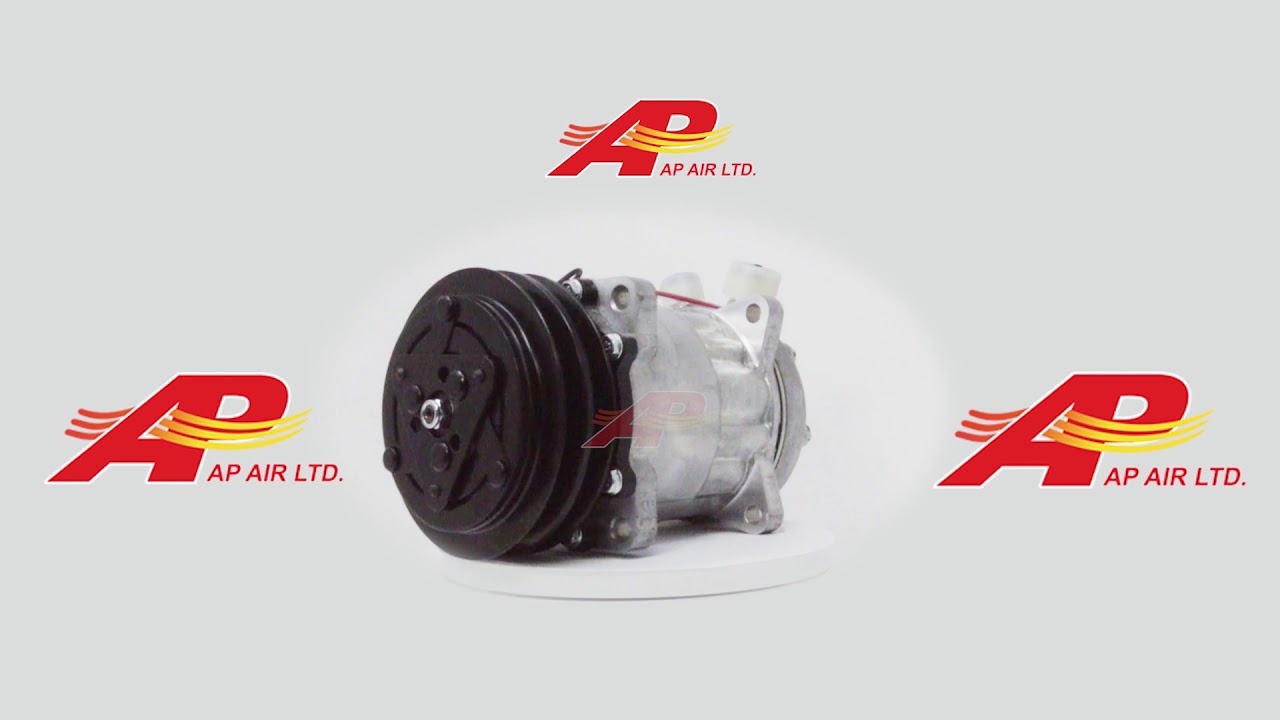 509-43413 Aftermarket Sanden SD7H15 Compressor, 12 Volt, 132mm 2 Groove Clutch, JD Head