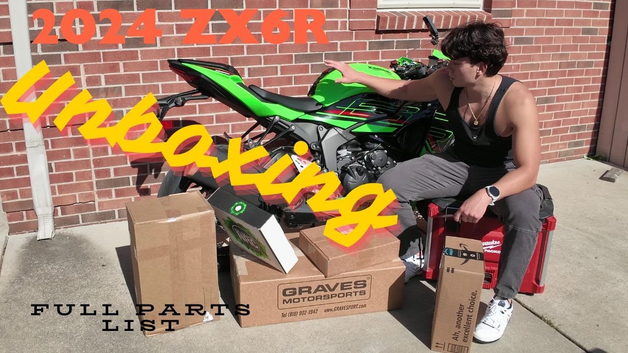 2024 Kawasaki ZX6R ABS Unboxing Mods!!