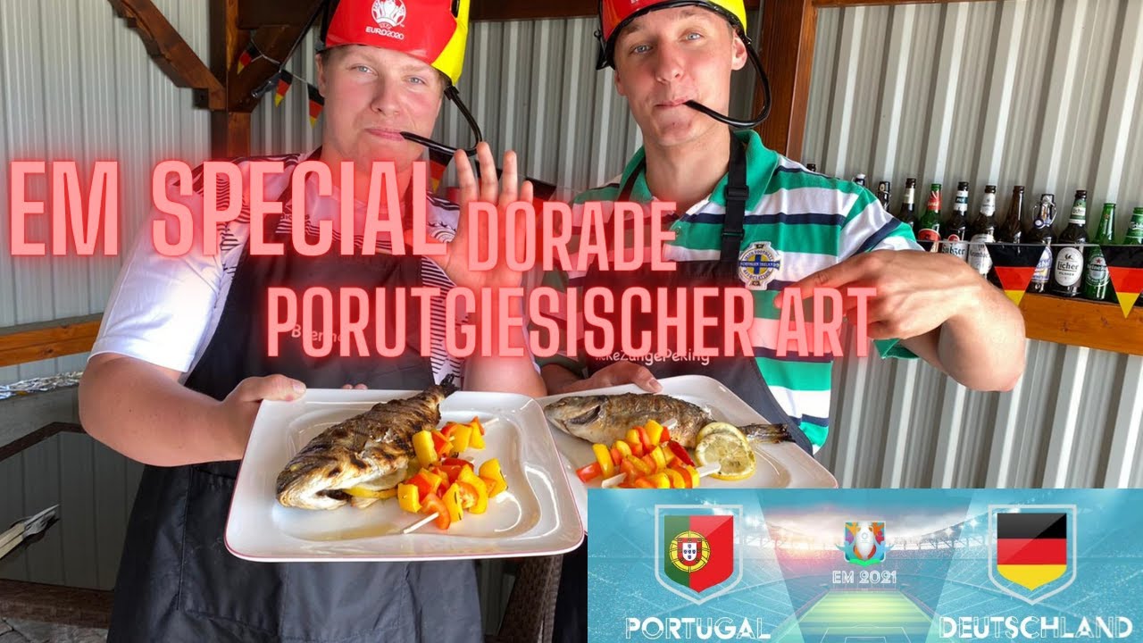 Dorade Portugiesischer Art vom Gasgrill | EM-Special