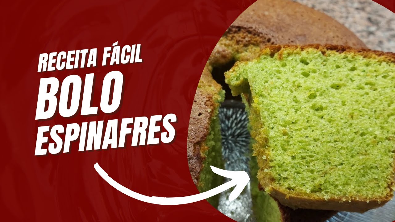 Bolo verde de espinafres - Receita rápida e simples!