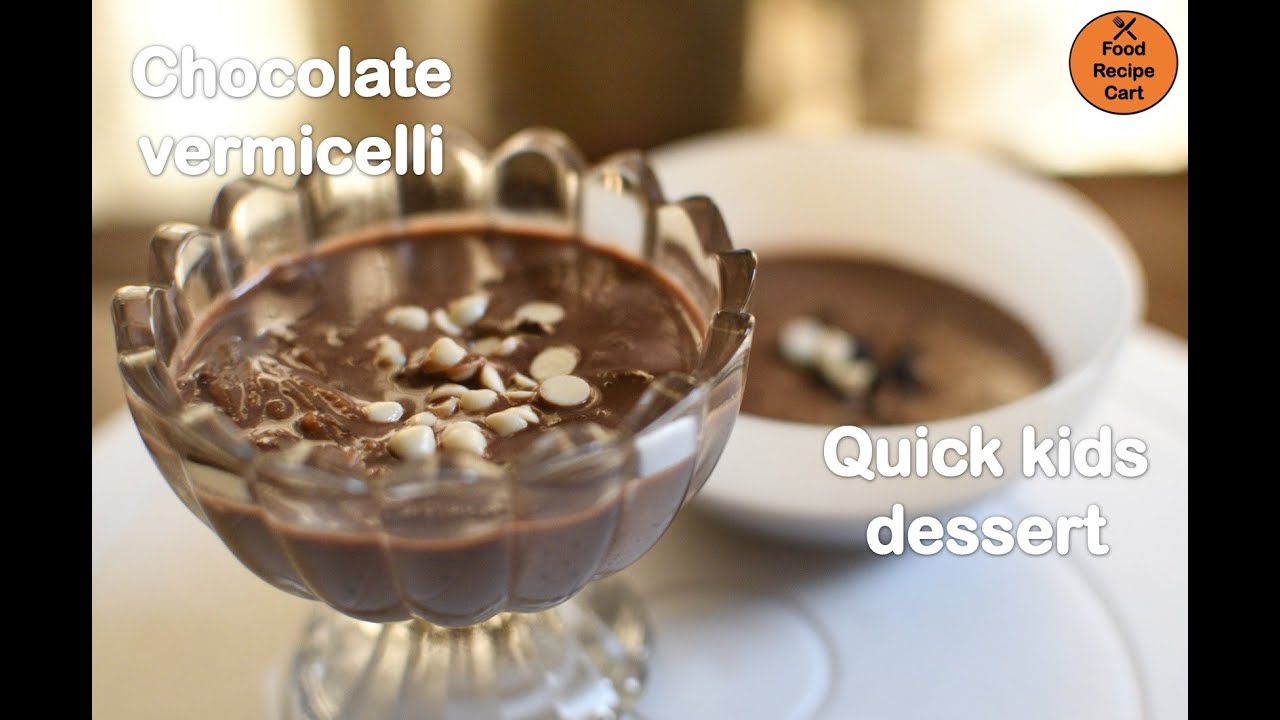 Chocolate Vermicelli Dessert │Chocolate Semiya Kheer│Food Recipe Cart