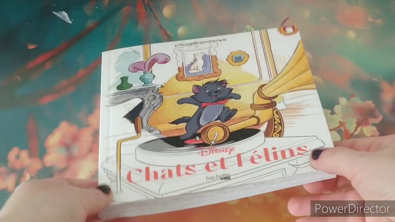 Adult coloring - fliptrough of Chats & Félins by Hachette Heroes