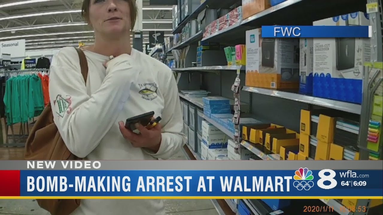 Body camera video captures arrest of woman accused of making bomb in Tampa Walmart