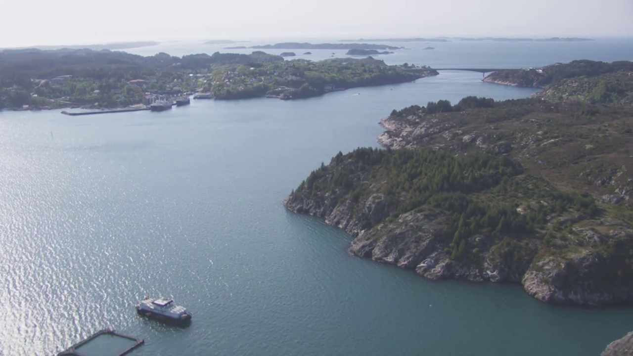 Coastline, Austevoll, Bekkjarvik, Storebø - Flying Over Norway
