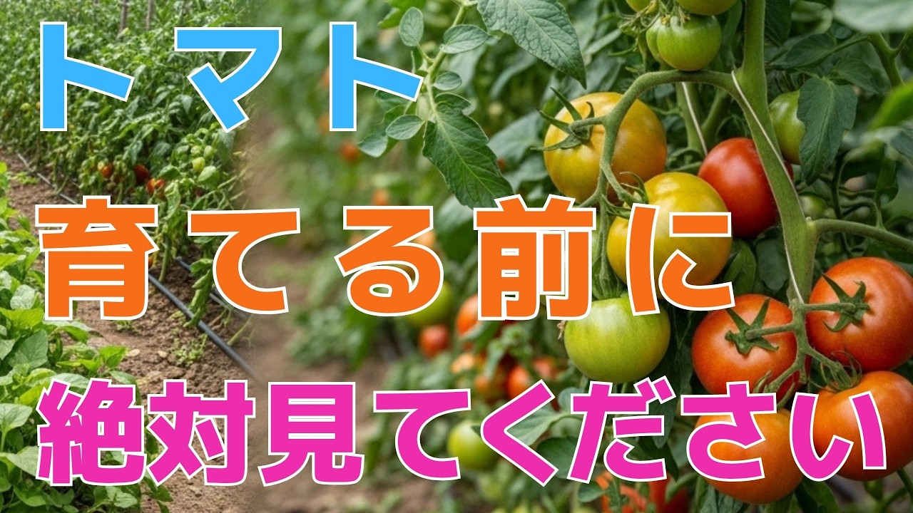【99%の家庭菜園はこれを知るべき】立派なトマトを育てる決定的なコツ。収穫量を変えたいなら今すぐ見てください