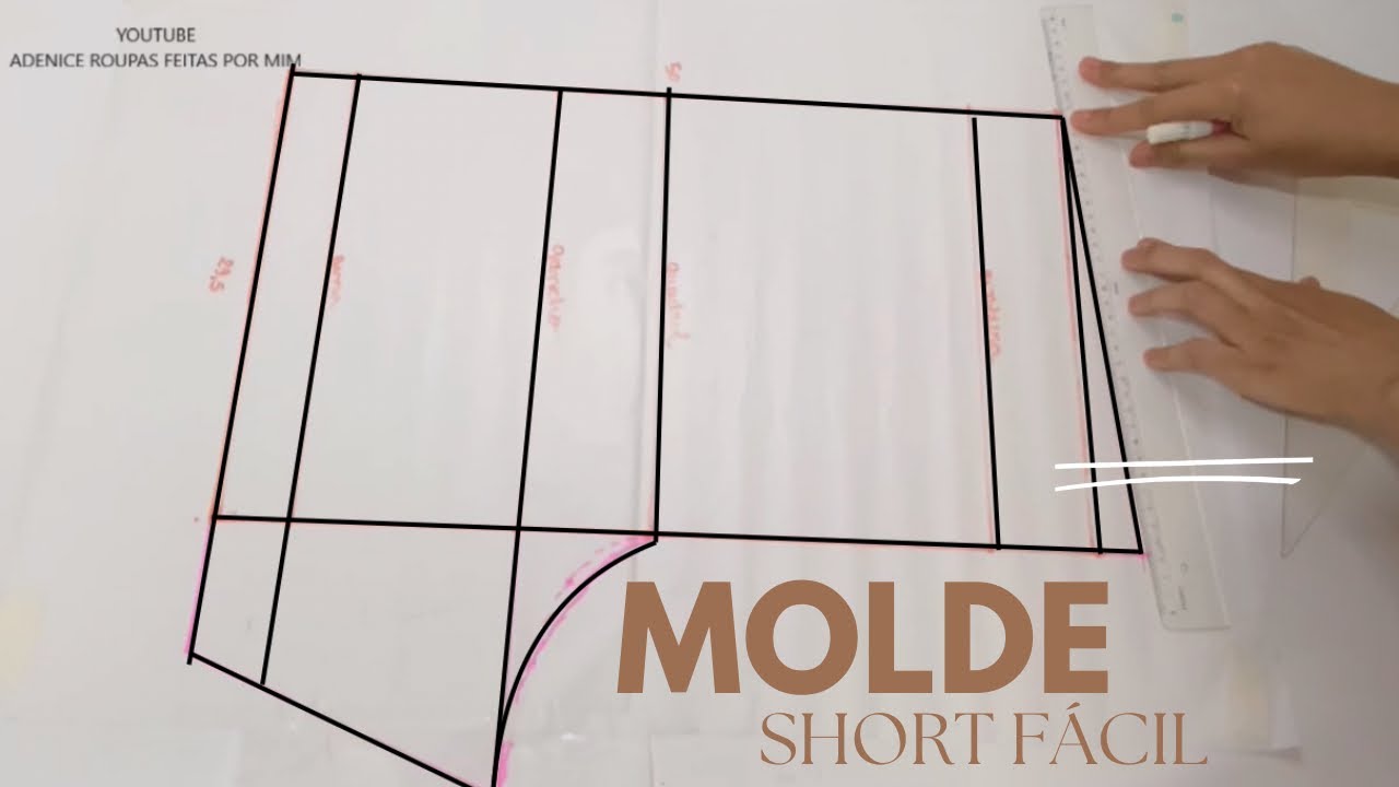 MOLDE SHORT BÁSICO COM ELÁSTICO
