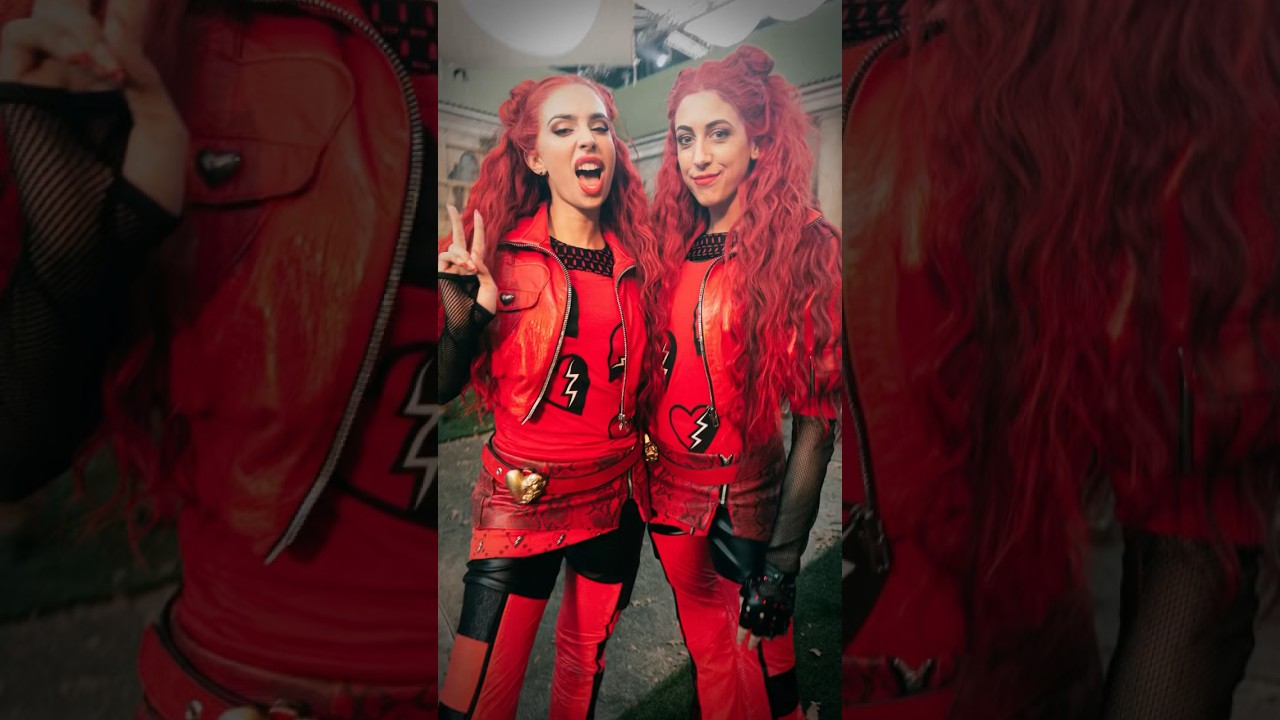 red squared ❤️&zwj;🔥 #disney #descendants #disneychannel #music #stuntdouble #twins @kyliecantrall