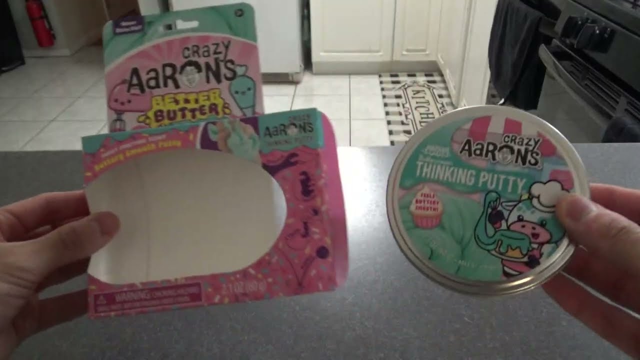 New Crazy Aaron's Thinking Putty Better Butter Buttercream Unboxing and Review!